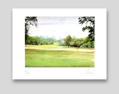 Illustration of a golf course