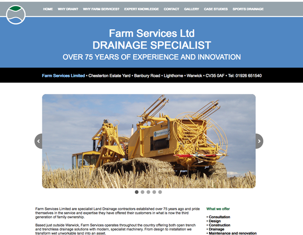 Farm Services website - please click to see full site