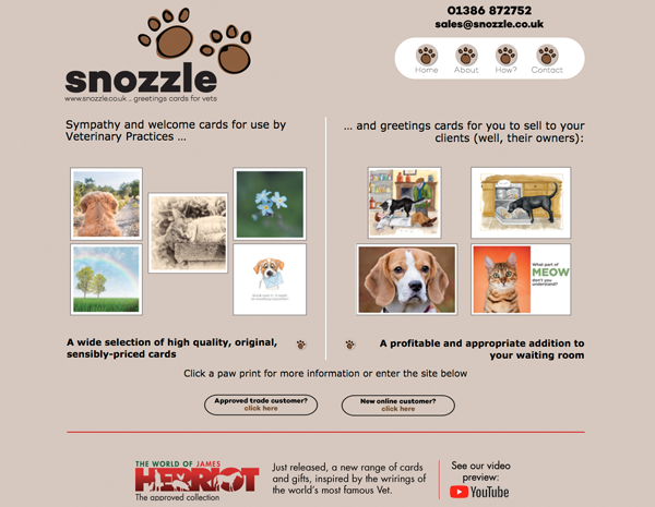 Snozzle website - please click to see full site